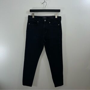 Banana Republic high rise skinny jeans in black size 28